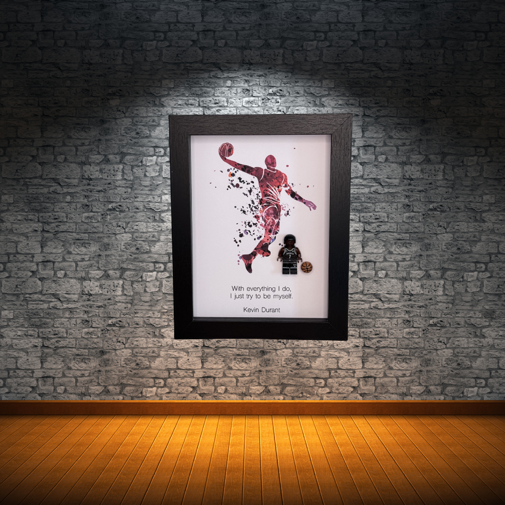 Kevin Durant figurine shadow box