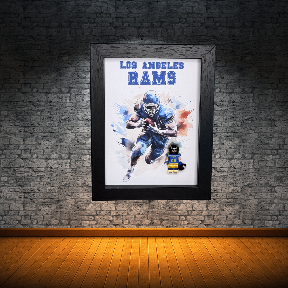 Los Angeles Rams Mini Figure Shadowbox