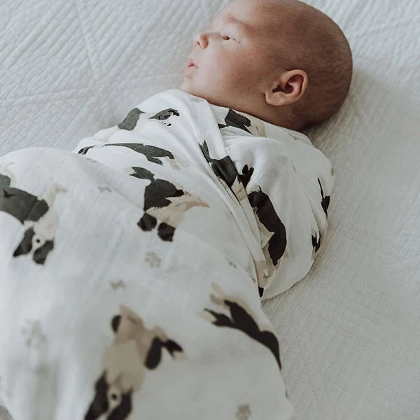 Thumbnail: BORDER COLLIE | Bamboo Cotton Muslin Swaddle