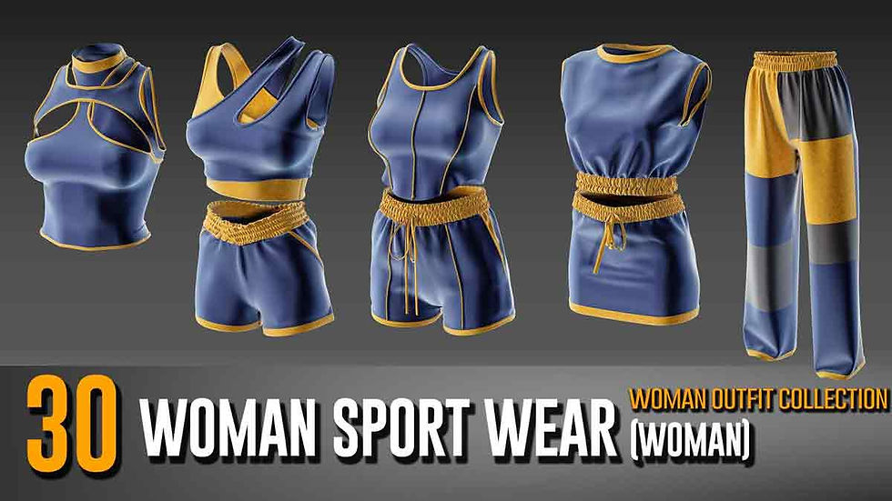 Thumbnail: 30 Woman's Sport Wear Collection- VOL 10