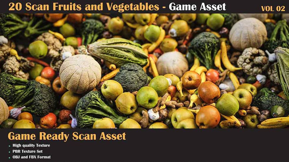 Thumbnail: 20 Fruit and Vegetation Scan Model VOL02