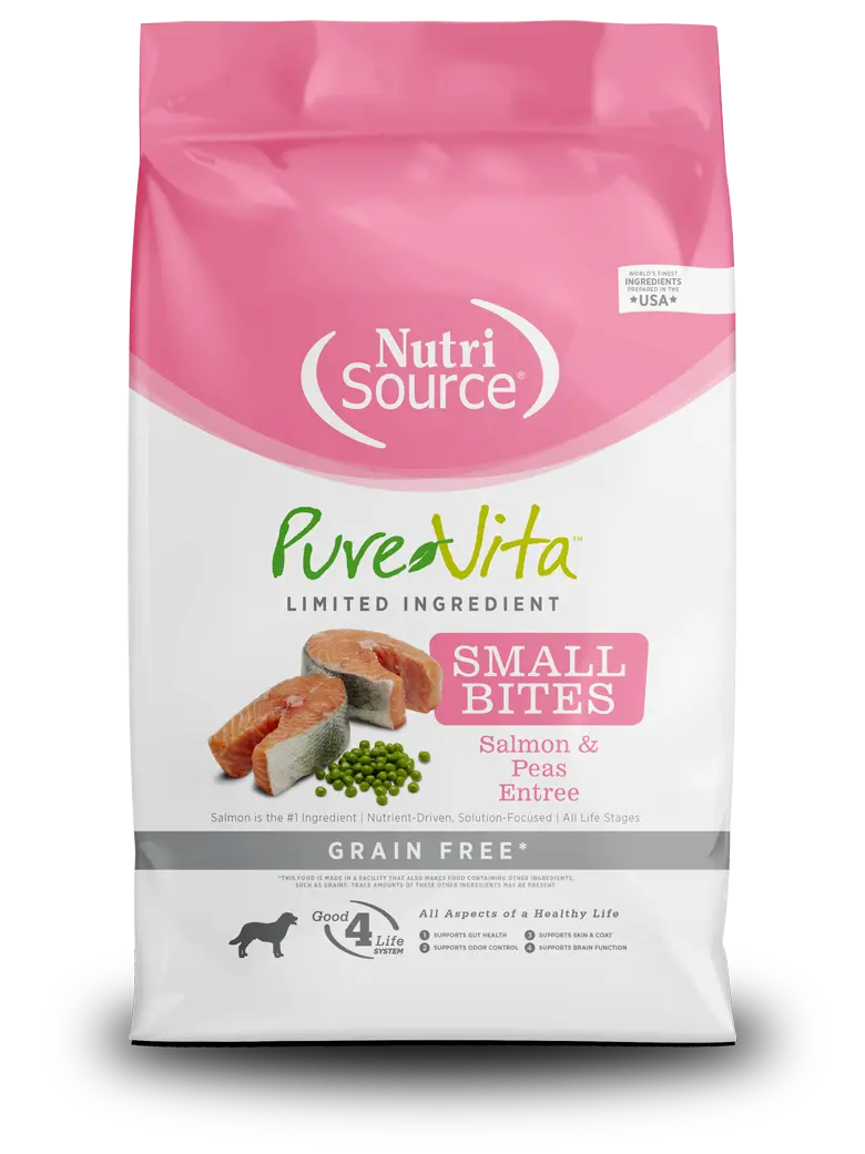 Pure Vita, Small Bites Salmon & Peas Entrée