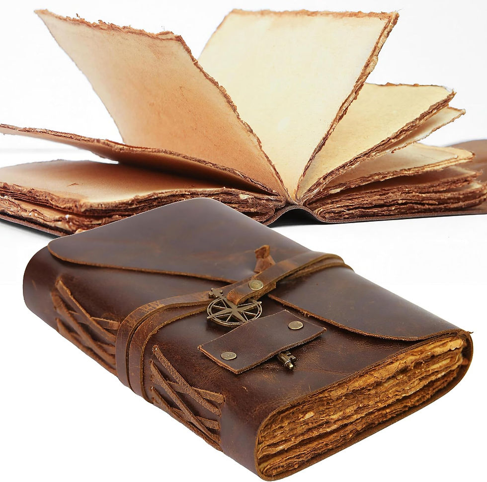 Leather bound book for Pisces