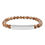 Thumbnail: Aries Zodiac Sign Engravable Natural Stone Bar Bracelet 