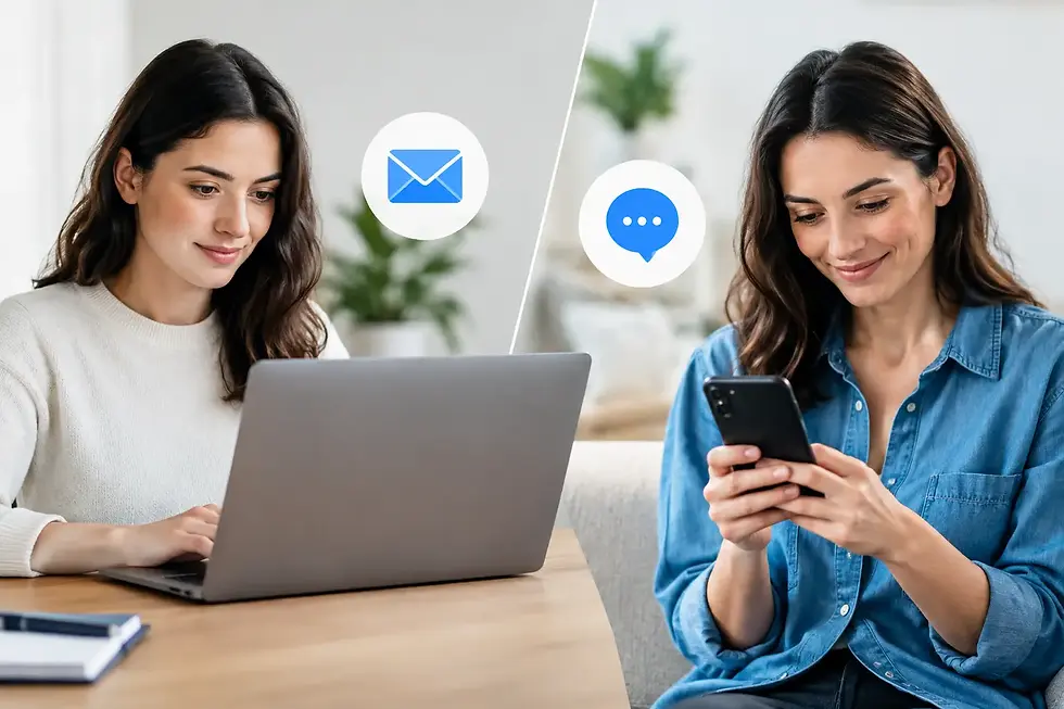 Email Guidance Versus Live Chat: Which Helps?