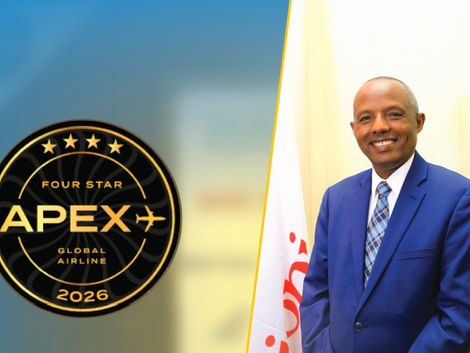Ethiopian Airlines Honored as Four Star Global Airline by APEX