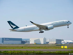 Cathay Pacific's First Airbus A350 Performs Maiden Flight