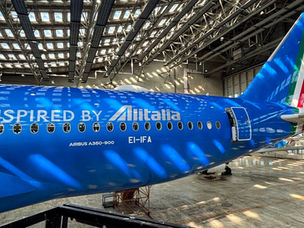 ITA Airways Keeps Alitalia Brand Flying with Inspiring Decals