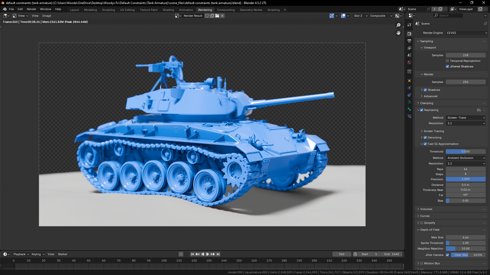 Default Constraints (Tank Armature)