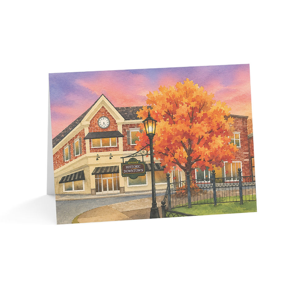 Thumbnail: Hinsdale, IL Greeting Card Set