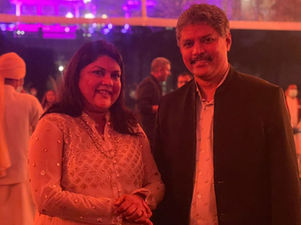 Johncey George With Falguni Nayar, CEO of Nykaa