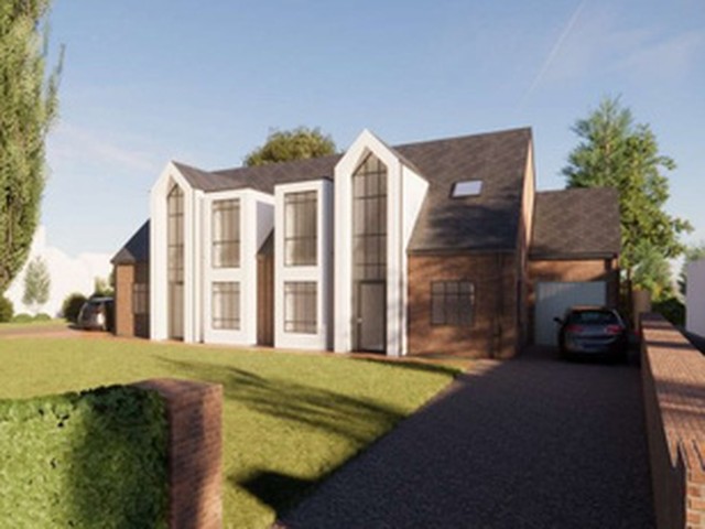 Visual of a new contemporary detached home in Newcastle