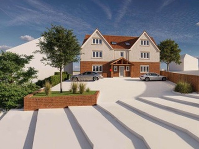 Visual of a new apartment building in Surrey