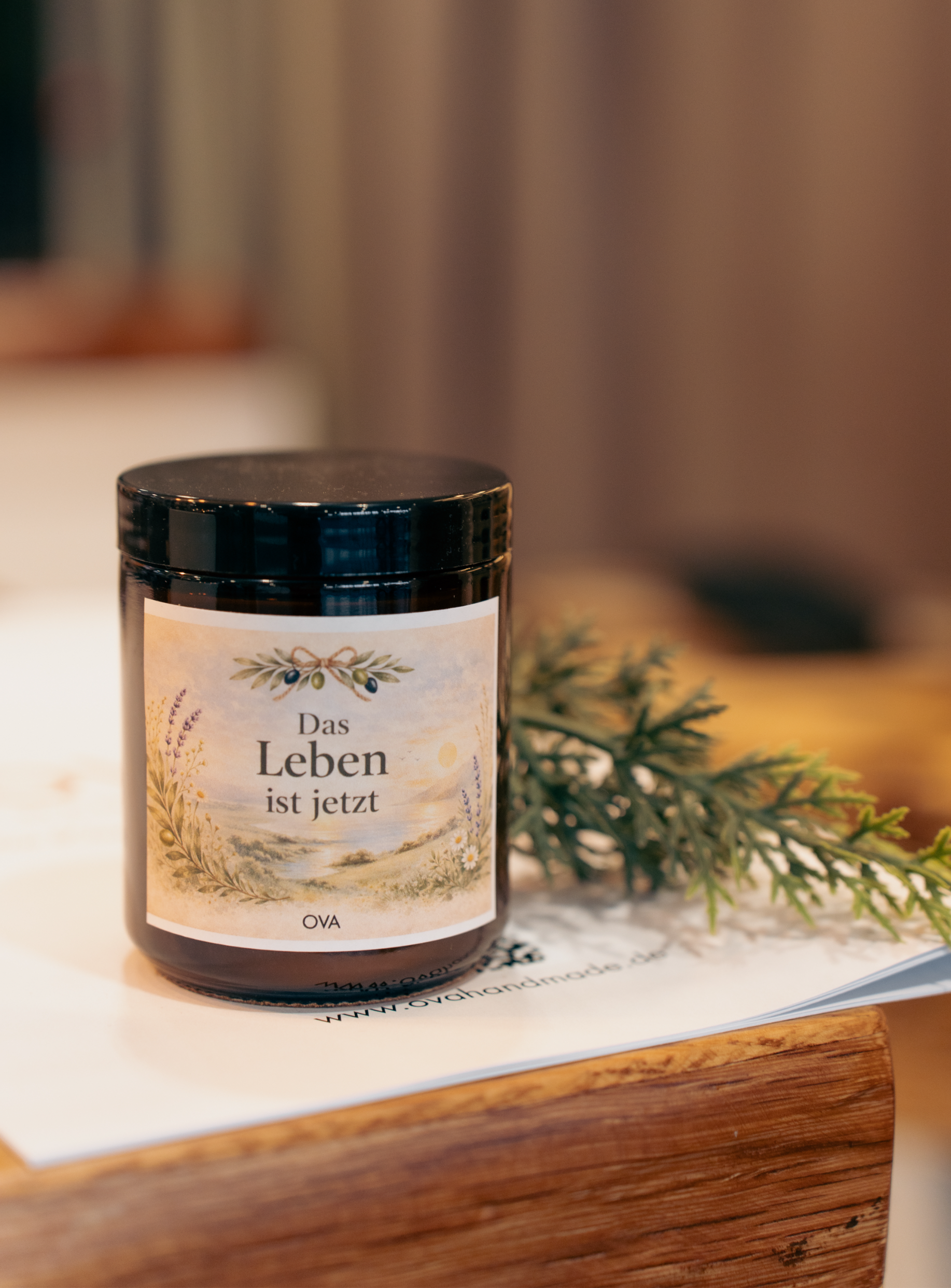 Duftkerze im Amberglas