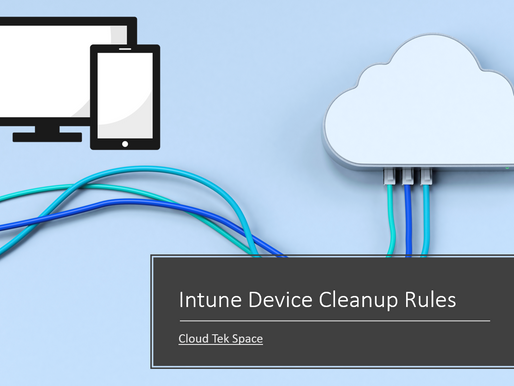Intune Device Cleanup Rules
