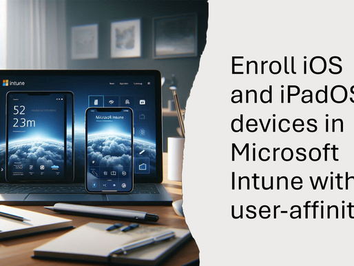 Enroll iOS and iPadOS devices in Microsoft Intune with user-affinity