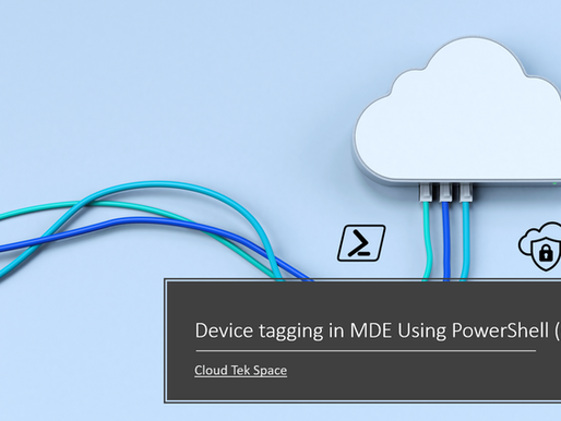 Device tagging in MDE by PowerShell (CSV)