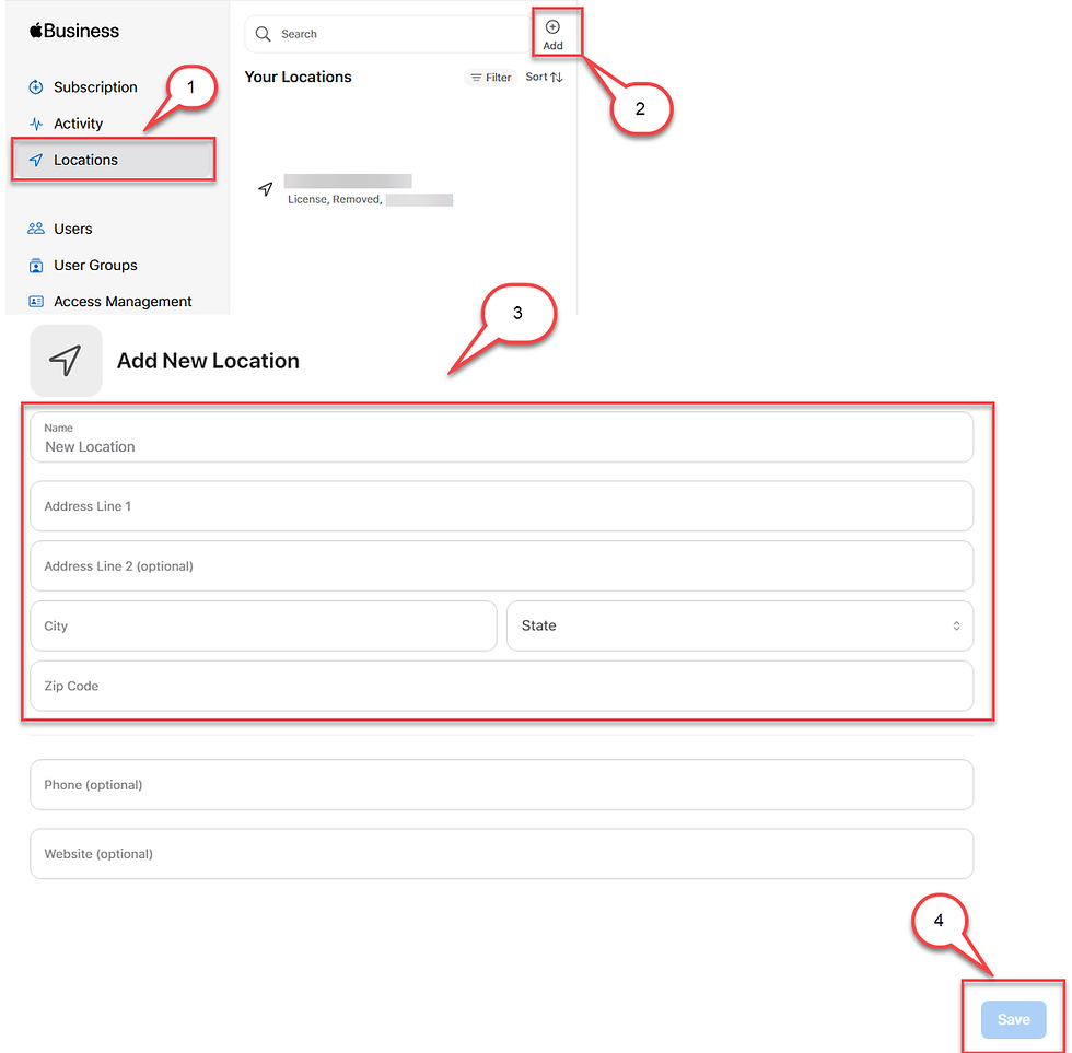 VPP Token; Appel Business Manager; Intune