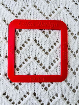 17st and 25 rows in lace pattern