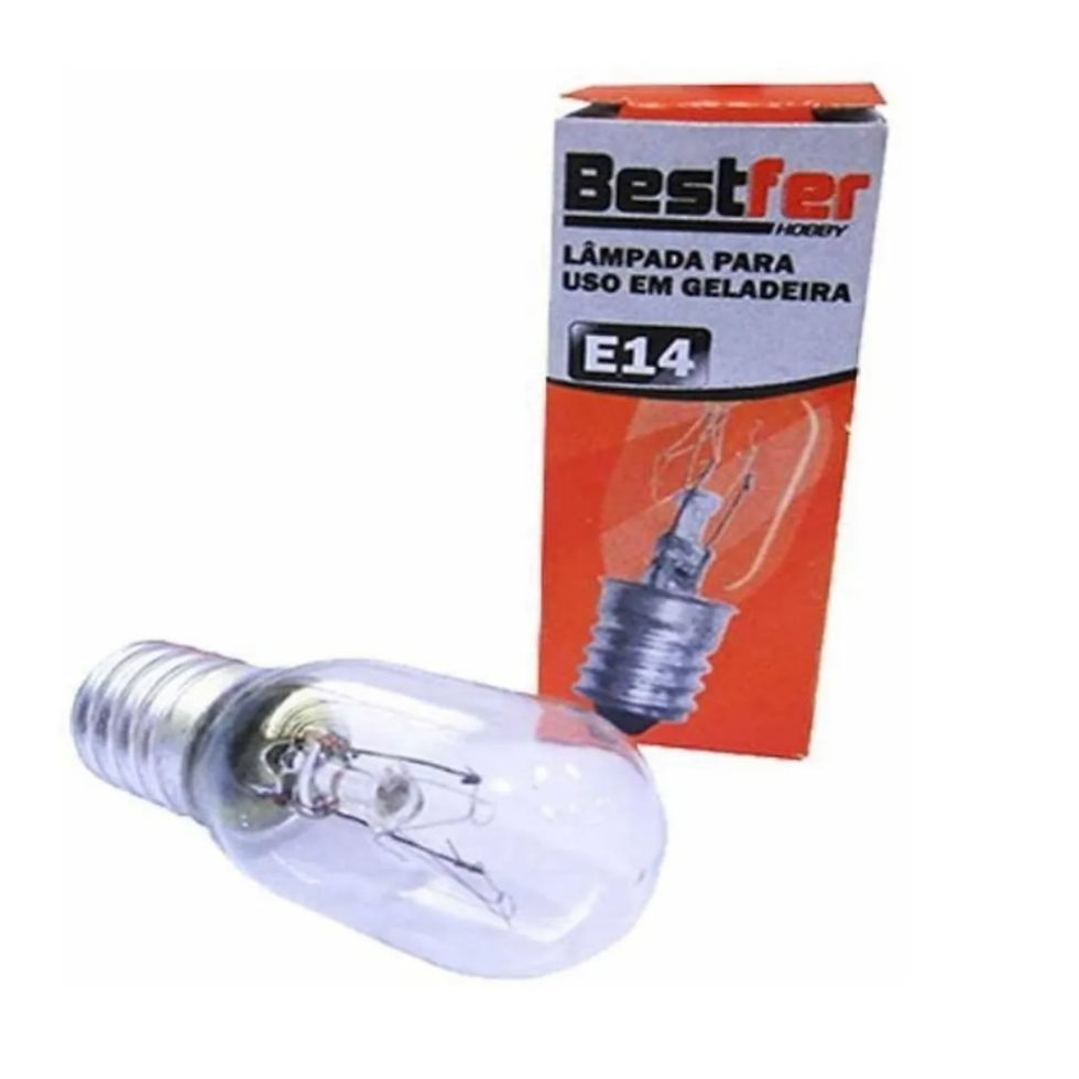 Miniatura: Mini Lâmpada Bocal E14 15W | 127V ou 220V | Geladeira Fogão Abajur