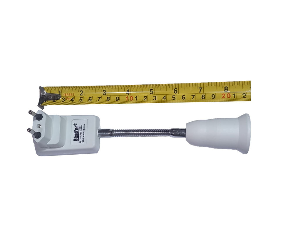 Miniatura: Haste Flexível Soquete Lâmpada E27 Adaptador Tomada 20 Cm