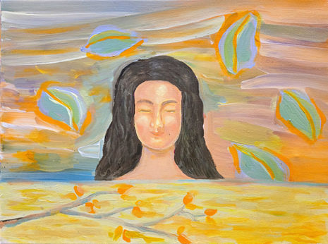 Woman In Spa 12 x 16