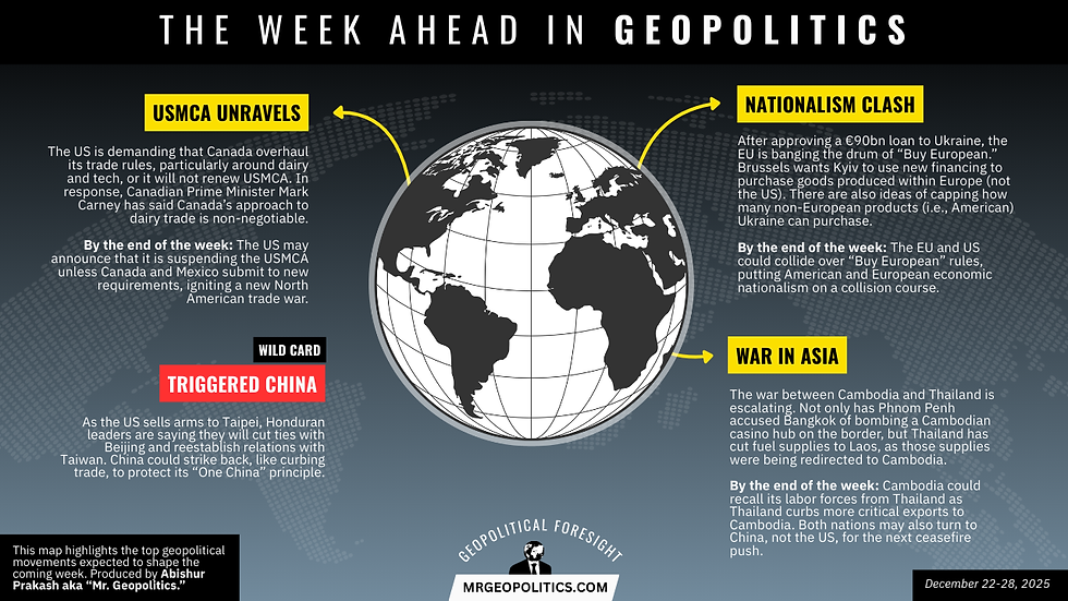 Geopolitical Foresight: The Week Ahead in Geopolitics