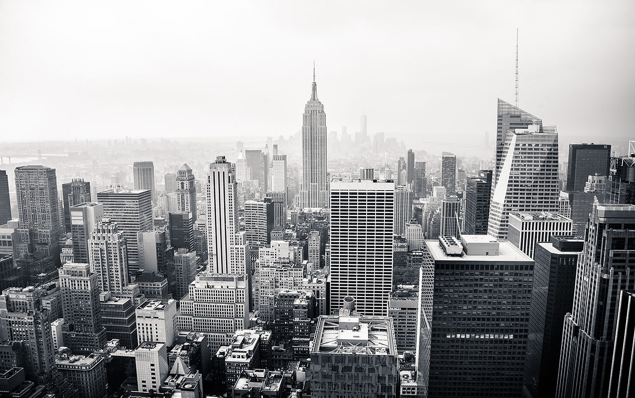 NYC Skyline BW