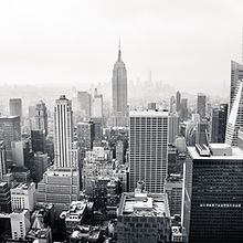 NYC Skyline BW