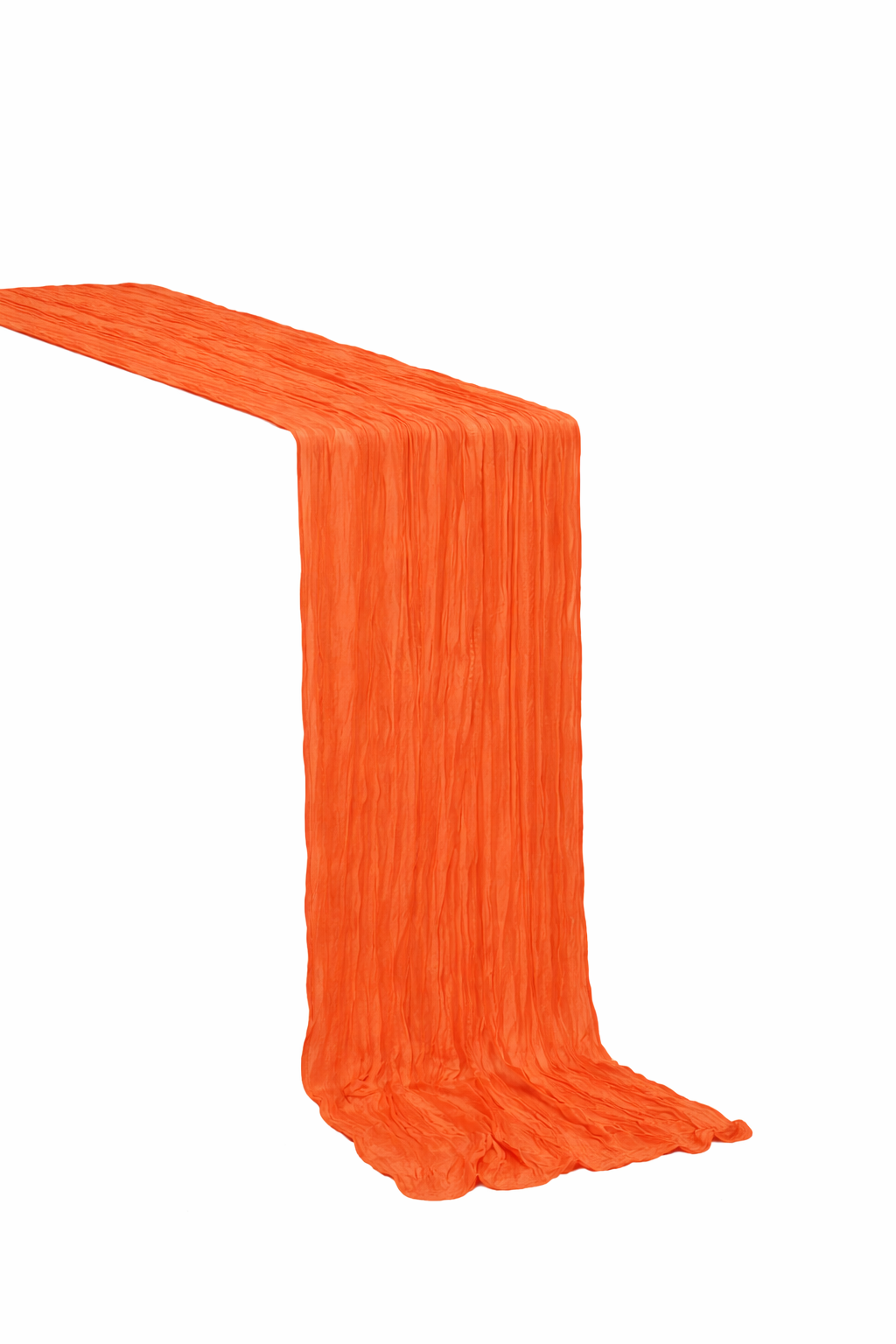 Cheesecloth Table Runner - Orange