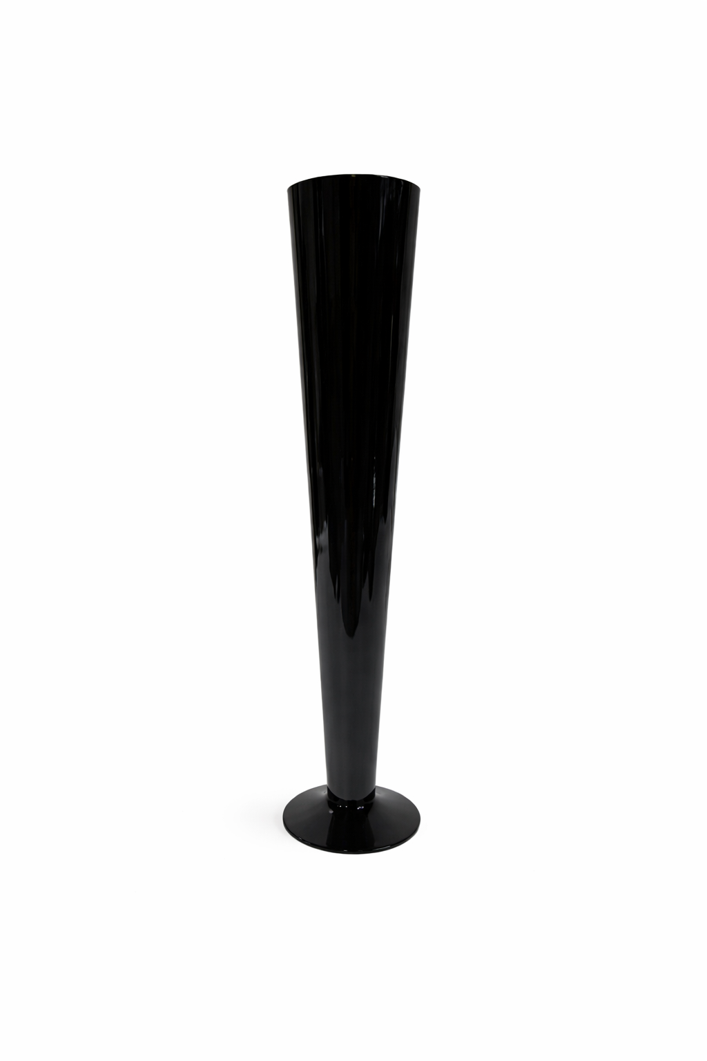 23" Fluted Vase Centrepiece - Black