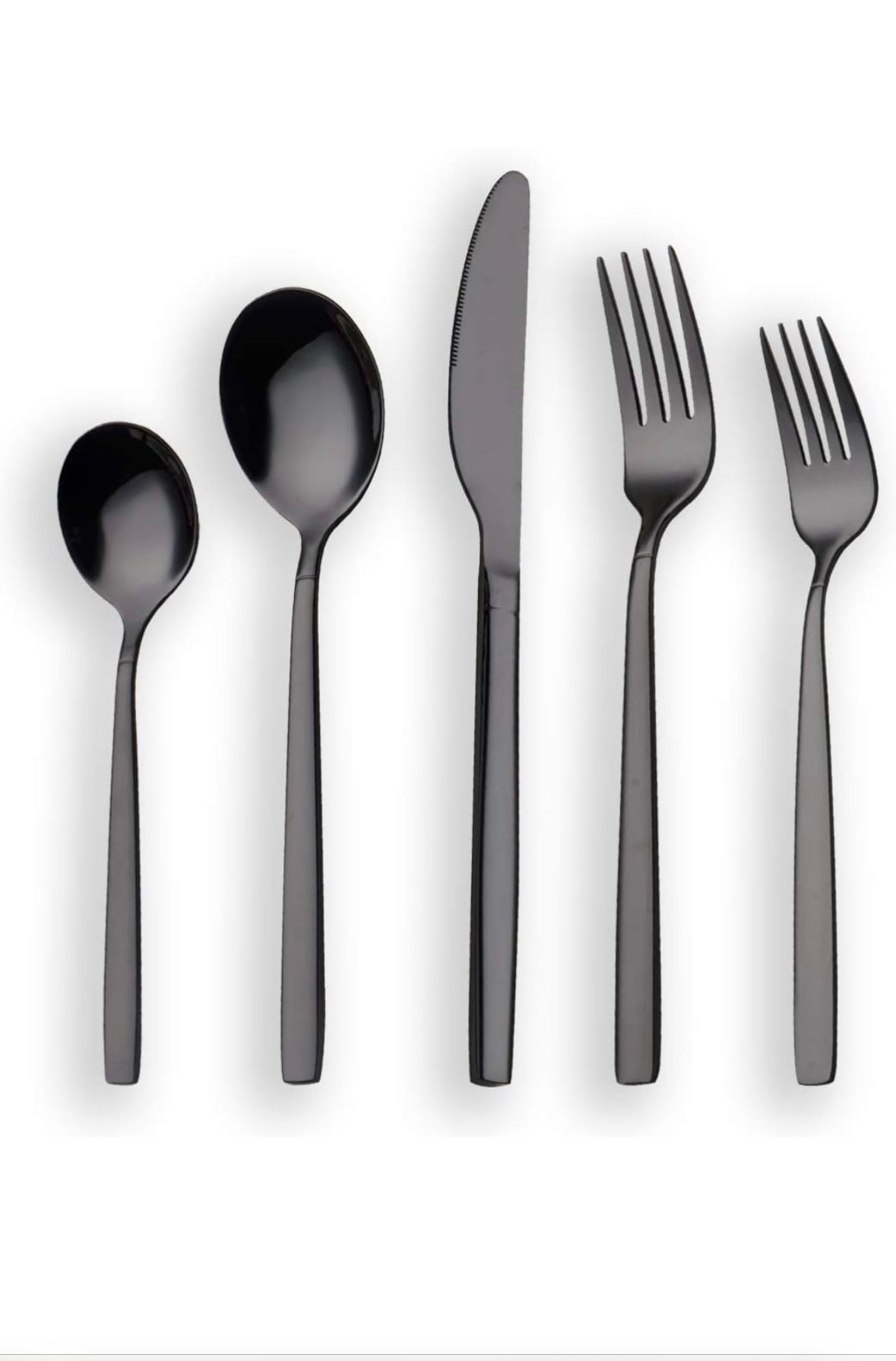 Solid Black Cutlery