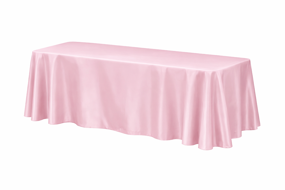Thumbnail: Pink Lamour Satin Tablecloth