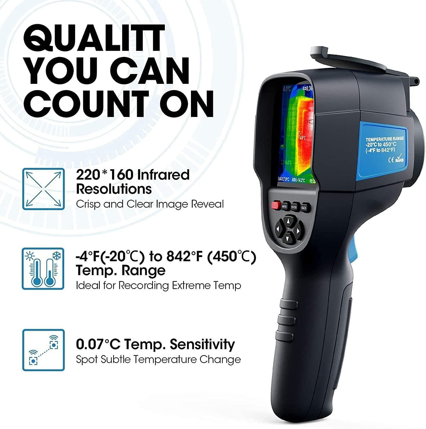 TT TOPDON termokamera ITC629, termokameras noma