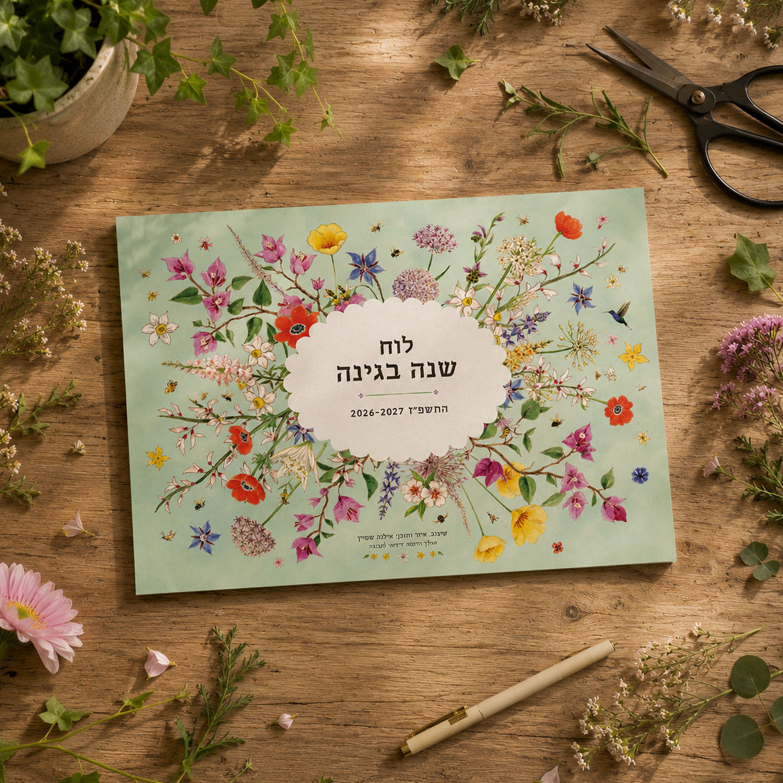 לוח שנה בגינה - עברית