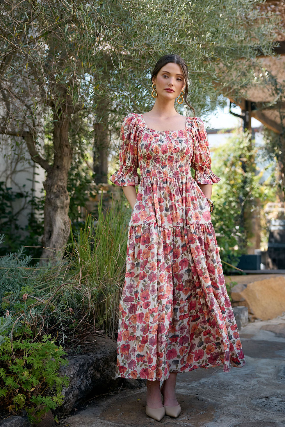 תמונה ממוזערת: שמלת שרוולים פרגים