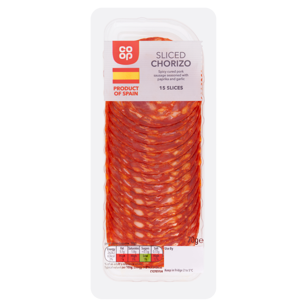 Co-op Sliced Chorizo