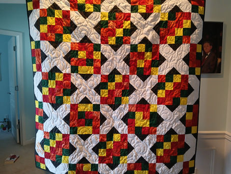 Totally finished quilts (3) - golf, baby for Dr Minal, donation