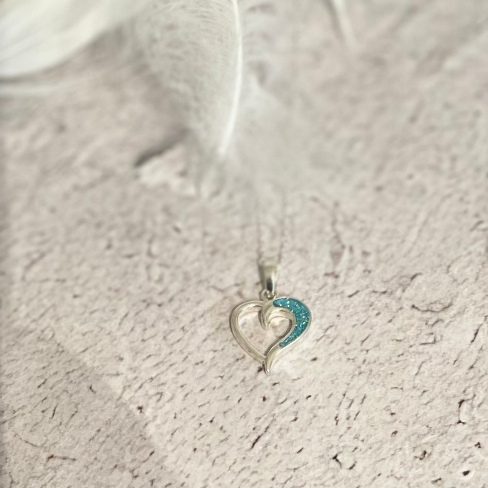 Thumbnail: Sterling Silver Memorial Heart Pendant