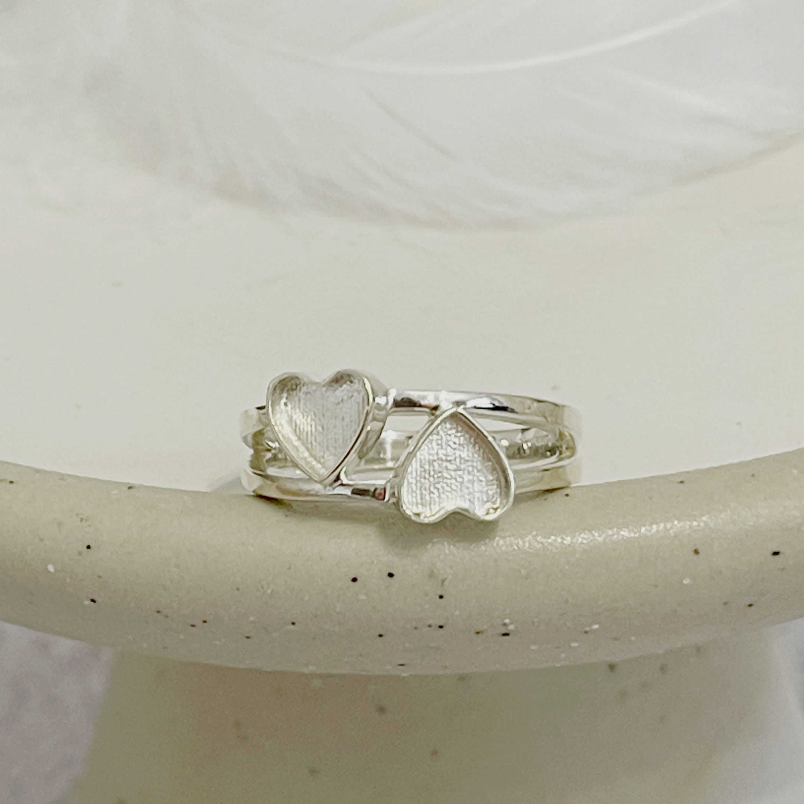 Bea Sterling Silver Double Entwined Memorial Ring