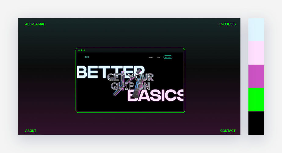 website color schemes electric palette
