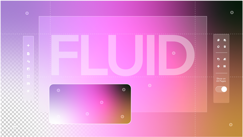 web design trends fluid gradient example