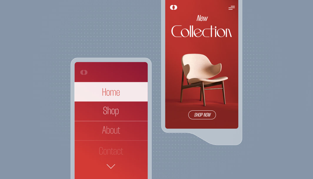 mobile navigation menu