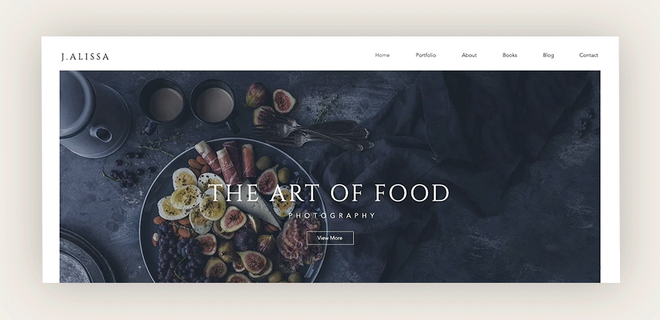 website header design example