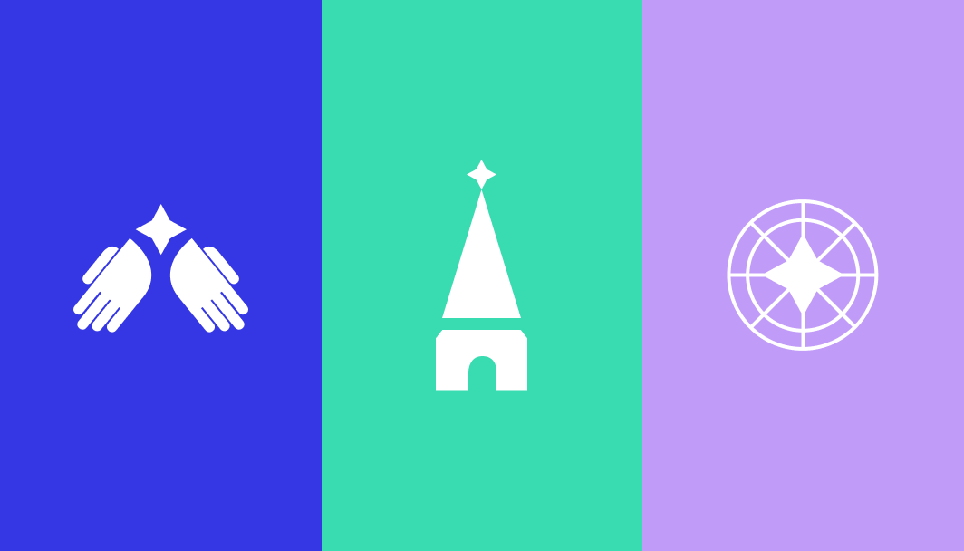 3 best church logo ideas side by side