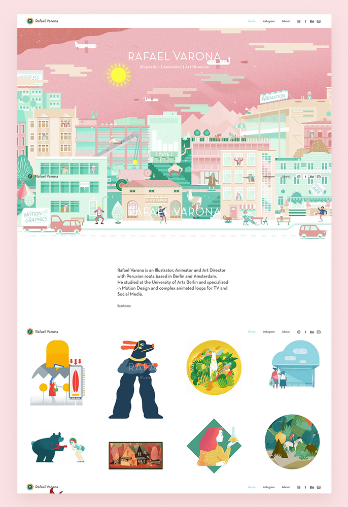 Wix website example by Rafael Varona