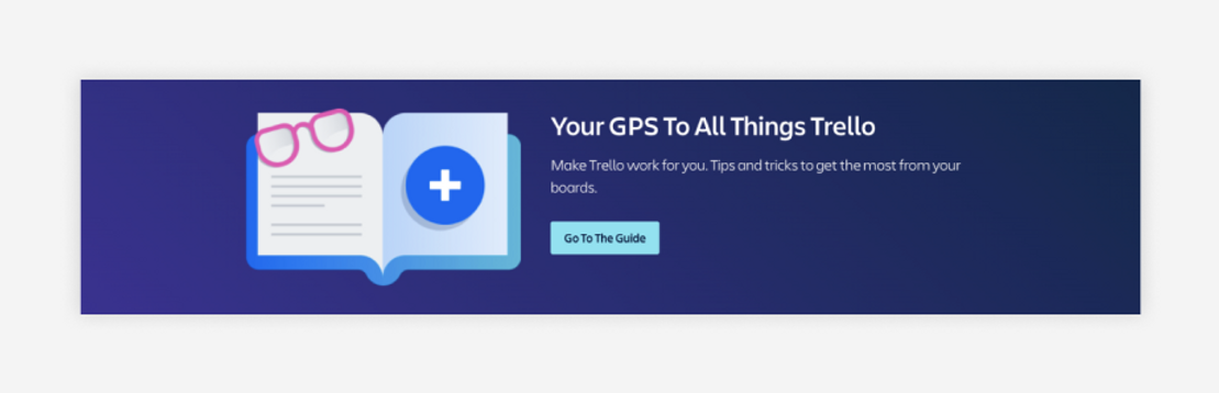 dynamic call to action banner on Trello Blog 