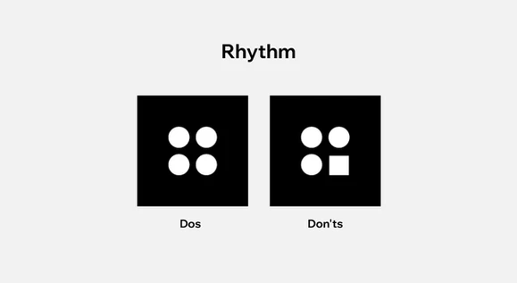 principles of design applied to web design: rhythm