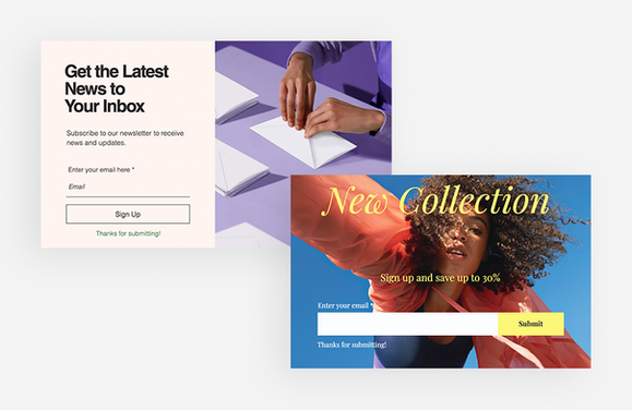 how to build an email list image of lightbox example