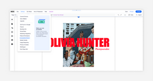 screenshot of wix accessibility wizard opening in the wix editor